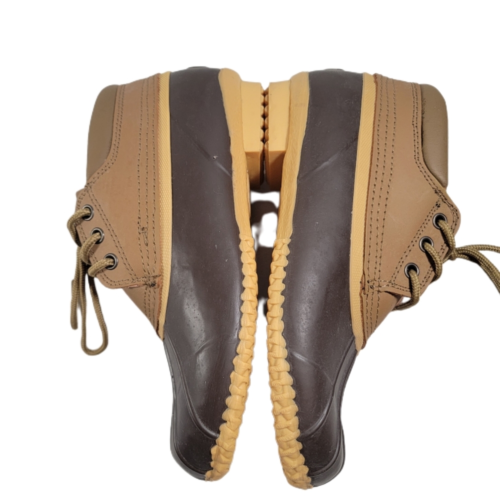 Superior Boot Company 3 eye  Brown and Tan Duck Boots. Unisex. Women's size 9 - Picture 5 of 7
